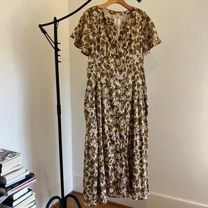 Floral Print Midi Dress